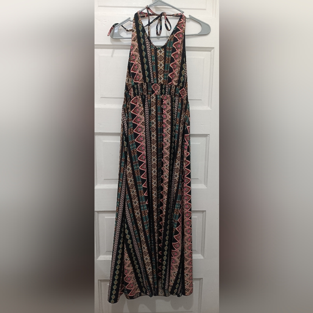 Patterned Maxi Skirt